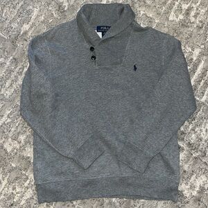 Polo by Ralph Lauren Charcoal Buttoned Sweater